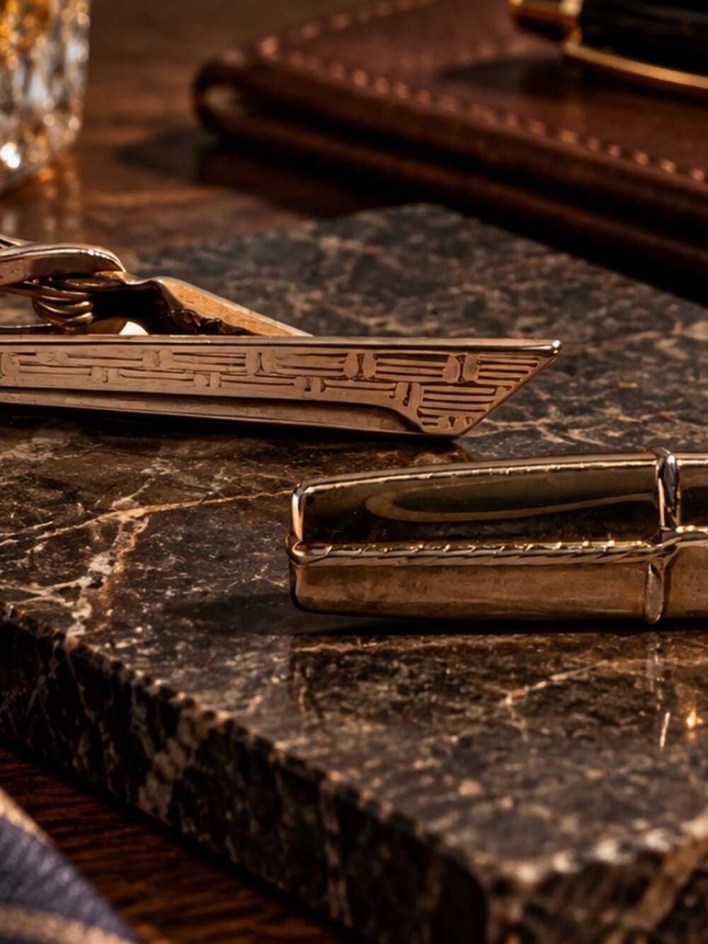 Vintage Hickok USA Tie Clips Lot of 2 – Mid Century Men’s Accessories